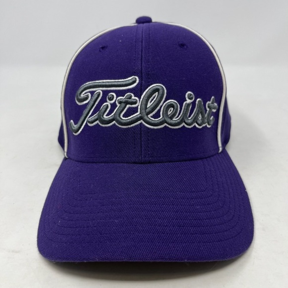 Titleist Hat Mens S/M Purple A Flex Golf Embroidered Logo Baseball Cap